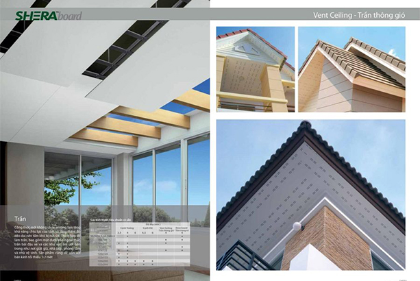 tấm shera board làm trần