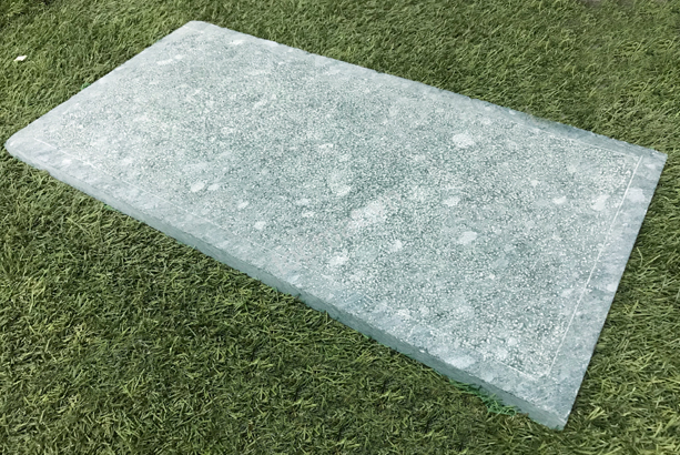 Đá rêu xanh băm trừ viền 30x60x2 cm