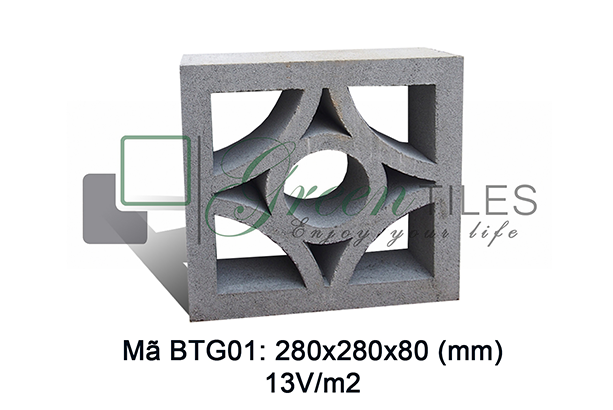 Gạch thông gió Greentiles mẫu BTG-01