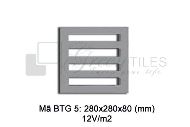 Gạch thông gió Greentiles mẫu BTG-05