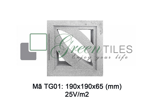 Gạch thông gió Greentiles mẫu TG-01