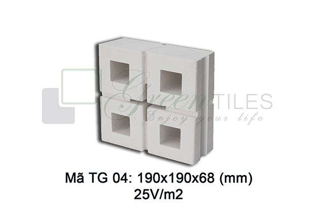 Gạch thông gió Greentiles mẫu TG-04