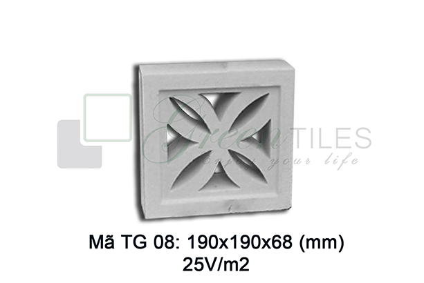 Gạch thông gió Greentiles mẫu TG-08