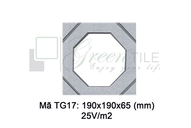 Gạch thông gió Greentiles mẫu TG-17