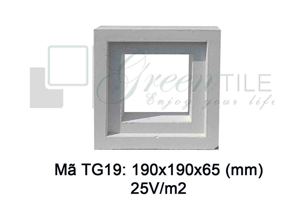 Gạch thông gió Greentiles mẫu TG-19