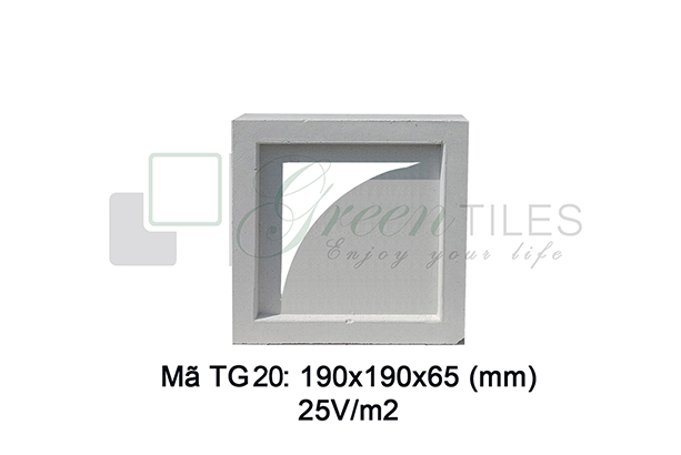 Gạch thông gió Greentiles mẫu TG-20