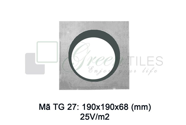 Gạch thông gió Greentiles mẫu TG-27