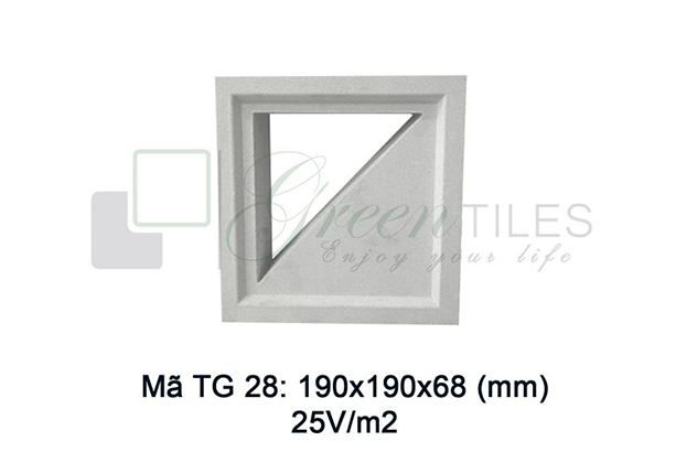 Gạch thông gió Greentiles mẫu TG-28