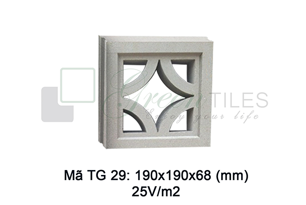 Gạch thông gió Greentiles mẫu TG-29