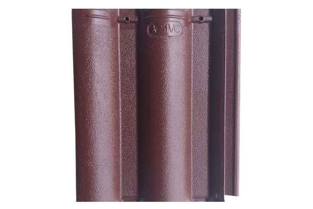 ngói màu Việt Nhật DB-24 Đỏ bầm