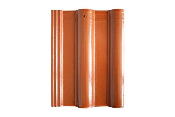 Ngói Prime Hera hai sóng tráng men đỏ 08.06.101