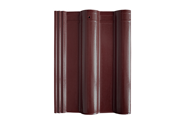 ngói Prime Hera hai sóng tráng men đỏ mận 08.06.115