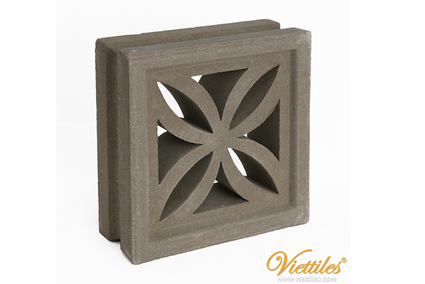 gạch thông gió VCB-001-1000 Flower xám