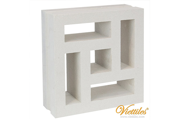 gạch thông gió Hindu trắng