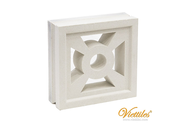 gạch thông gió Roman trắng