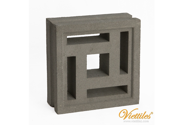 Gạch thông gió VCB-012-1000 Maze-4 xám