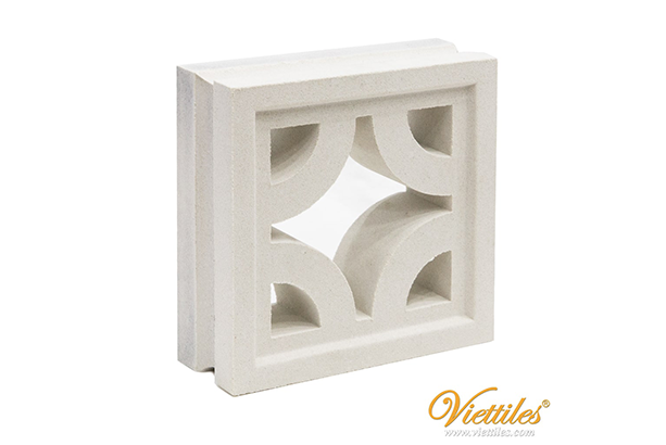 gạch thông gió Diamond trắng