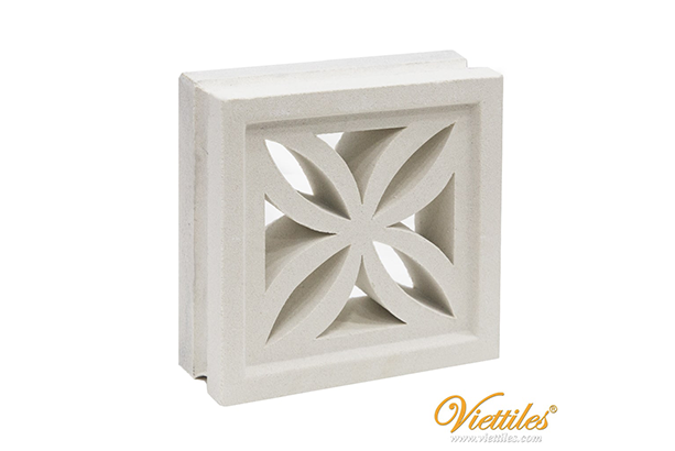 gạch thông gió Flower trắng