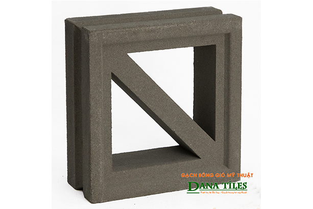 Gạch bông gió Danatiles D-011 đen