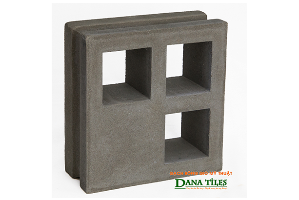 Gạch bông gió Danatiles D-012 đen