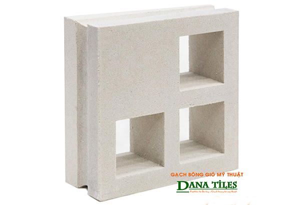 Gạch bông gió Danatiles D-012 trắng