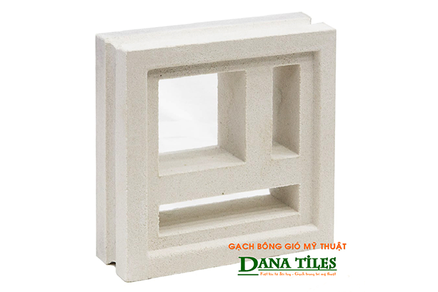 Gạch bông gió Danatiles D-02 trắng