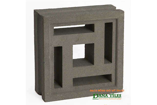 Gạch bông gió Danatiles D-03 đen