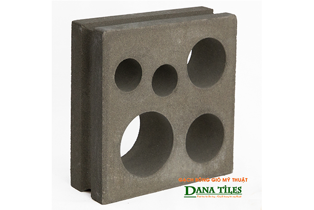 Gạch bông gió Danatiles D-05 đen