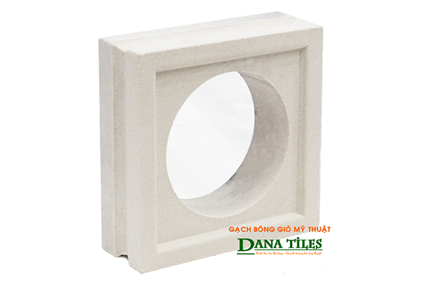 Gạch bông gió Danatiles D-06 trắng