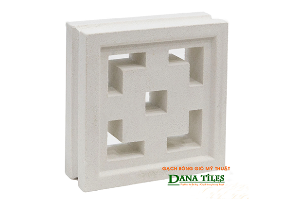 Gạch bông gió Danatiles D-08 trắng