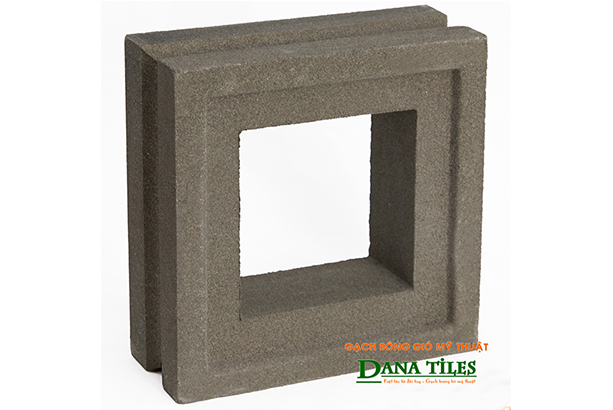 Gạch bông gió Danatiles D-07 đen