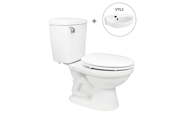 Bồn cầu hai khối Viglacera VI44