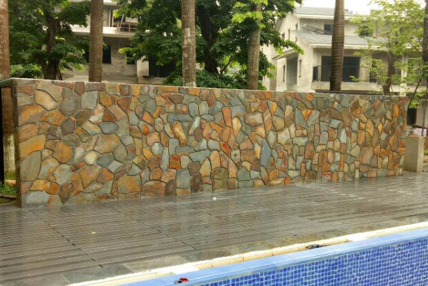 Đá rối đa sắc Lai Châu ốp tường cắt cạnh