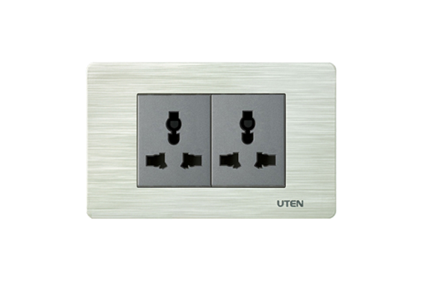 V7.0-Bộ 2 ổ cắm 3 chấu