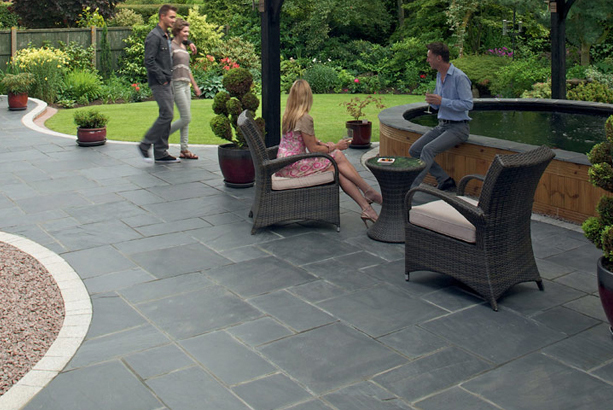 đá slate lai châu lát sân