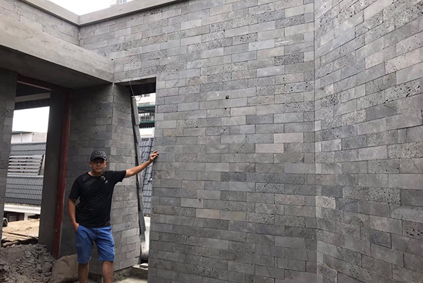 đá tổ ong ốp tường