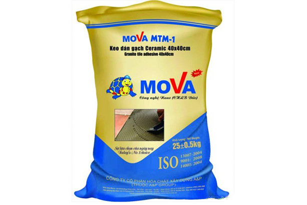 Keo Mova MTM-1 Keo dán gạch đá Ceramic 40x40cm 25kg