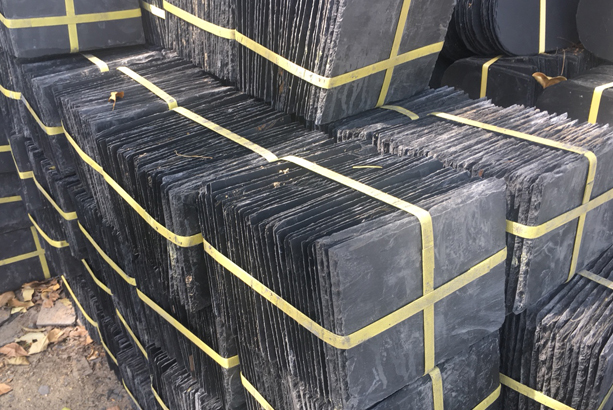 Đá slate đen Lai Châu lợp mái vuông 15x25x(0.2-0.4)cm