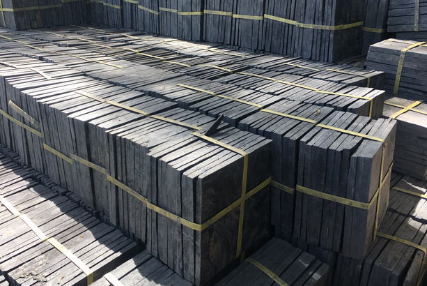 Đá Slate vảy đồng Lai Châu ốp tường 15x15x(0,5-0,7)cm