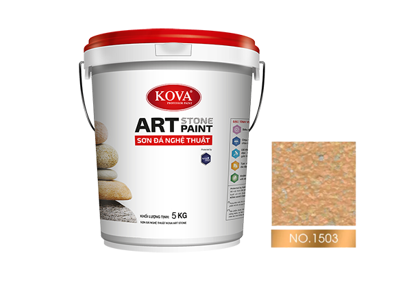 sơn giả đá kova art stone 5kg mã màu 1503