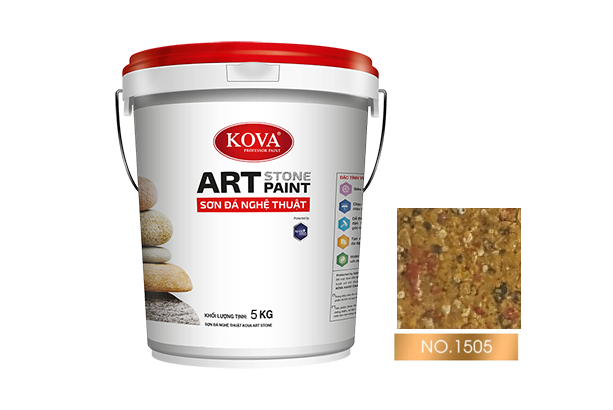 sơn giả đá kova art stone 5kg mã màu 1505