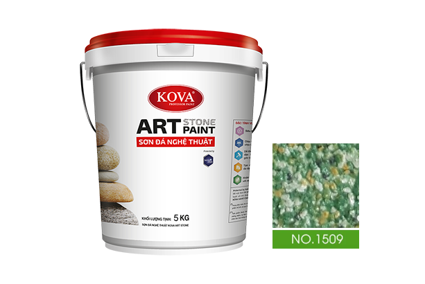 sơn giả đá kova art stone 5kg mã màu 1509