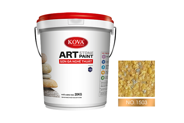 sơn giả đá kova art stone 20kg mã màu 1503