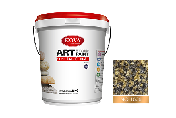sơn giả đá kova art stone 20kg mã màu 1506