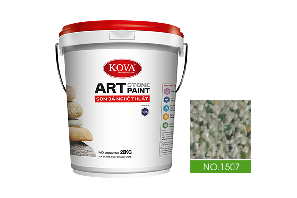 sơn giả đá kova art stone 20kg mã màu 1507