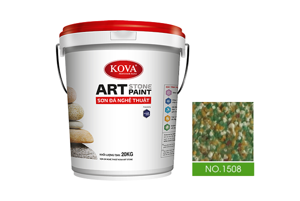 sơn giả đá kova art stone 20kg mã màu 1508