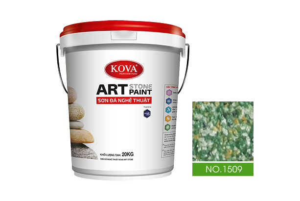 sơn giả đá kova art stone 20kg mã màu 1509