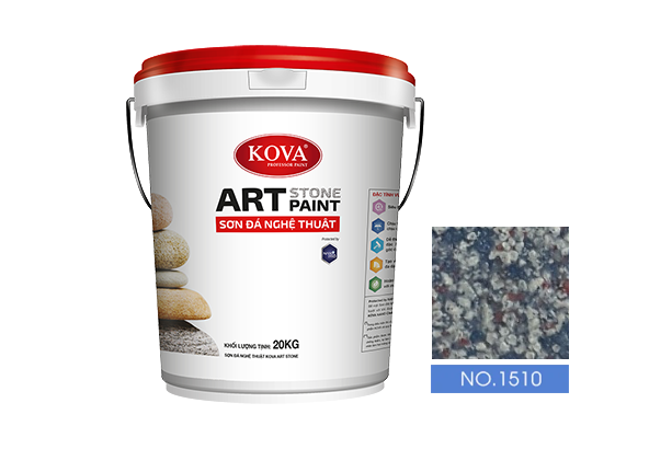 sơn giả đá kova art stone 20kg mã màu 1510