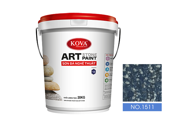 sơn giả đá kova art stone 20kg mã màu 1511