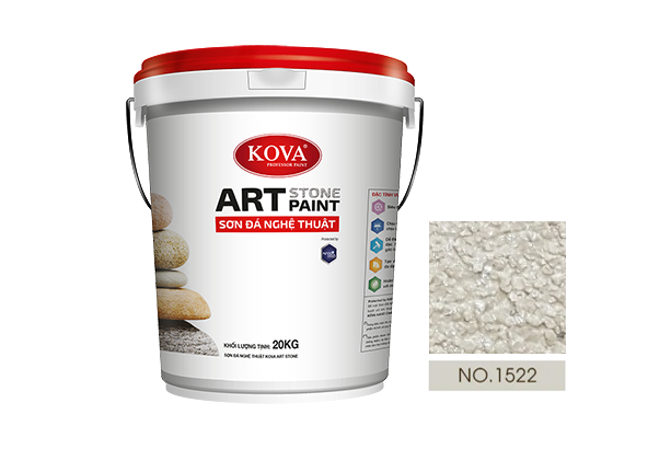 sơn giả đá kova art stone 20kg mã màu 1522